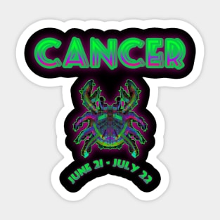 Cancer 4b Black Sticker